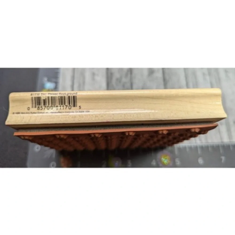 Hero Arts Flower Background S1710 Rubber Stamp Wood #A2